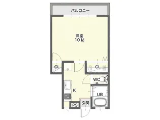 コーポコスモスB【1階】の間取り