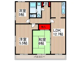 西浦和ガーデン【4階】の間取り