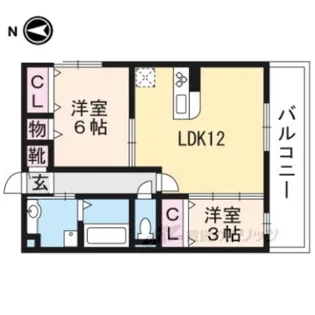ラネージュ【2階】の間取り
