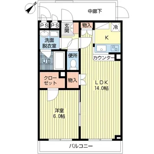 カーサ モデーナ【2階】の間取り