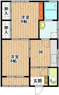 コーポ扇II【2階】の間取り
