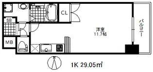 エスライズ新神戸【7階】の間取り