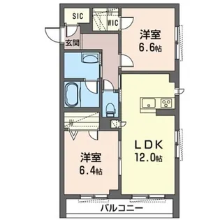 パレス ララ【2階】の間取り