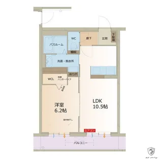 リーフ ニシヤマ【2階】の間取り