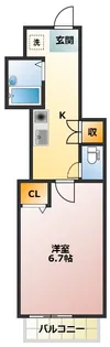 IKフラット4【1階】の間取り
