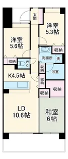 アソシエール溝の口【3階】の間取り