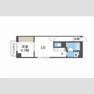 サムティレジデンス札幌駅前【5階】の間取り