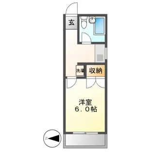 コーポパーシモン【3階】の間取り
