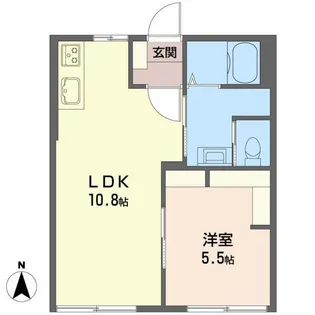 グリーンパーク棚橋 E【2階】の間取り