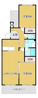 マンションアルス【2階】の間取り