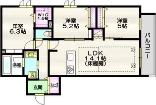 領家プライムコートI【2階】の間取り
