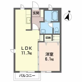 シャーメゾン・MK【2階】の間取り
