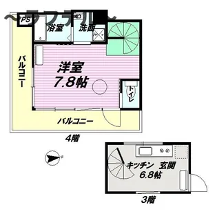 CENTRAL GINZA ST.BLDG.の間取り