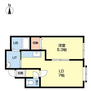 ユニゾン富丘【3階】の間取り