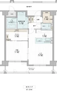 ルネッサ駅南【2階】の間取り