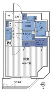 HF三田レジデンスII【7階】の間取り