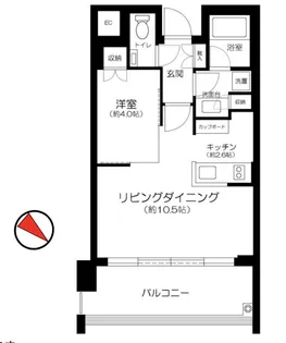 THE ROPPONGI TOKYO CLUB RESIDENCE【13階】の間取り