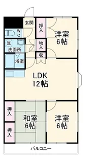ホワイト・アンジェ【5階】の間取り