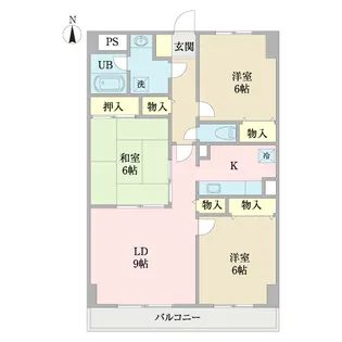 セレブレイトI【4階】の間取り