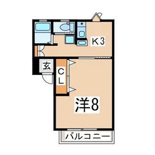 メゾンヤマト本町【1階】の間取り