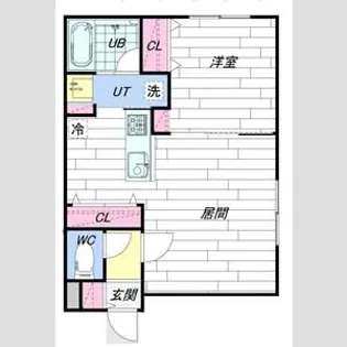 ル・ファール宮の沢【4階】の間取り