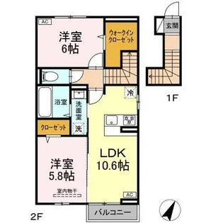 リュミエール【2階】の間取り