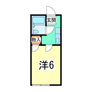 ハイツまるも【1階】の間取り