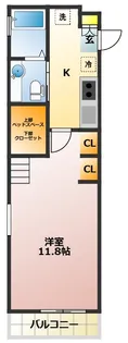 ORION-shinsuikouen【2階】の間取り