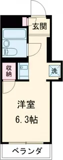 プールパール小豆沢【4階】の間取り
