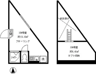 フェリスシャイニー【1階】の間取り