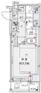レガリス清澄白河ブロッサム【6階】の間取り