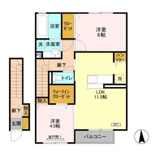 アル・ソーレII【2階】の間取り