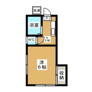 五丁目荘【1階】の間取り