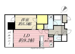 RJRプレシア天神サウス【6階】の間取り