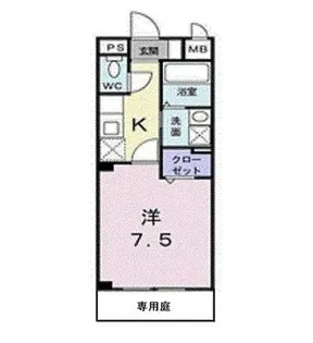 カーサ ラ・ムータ【1階】の間取り