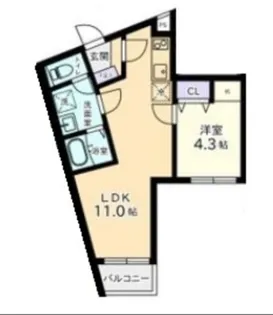 ヴィラージュ白金台【2階】の間取り