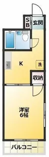メゾンクレール【6階】の間取り