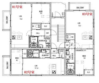 シャンタラム姫路【1階】の間取り