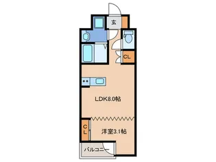 INFINITY GRANDE【6階】の間取り