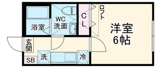Tresor Nishi-Ikuta【2階】の間取り