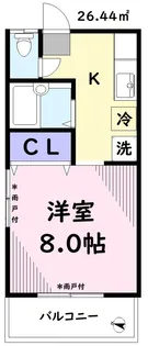 ベルハイム向原【2階】の間取り