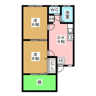 ピュアタウン【1階】の間取り