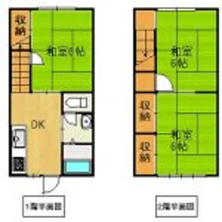 アヤマハイツ5号棟【1階】の間取り