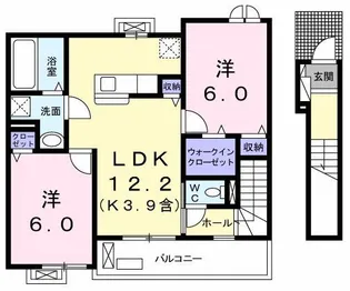 グランデュール【2階】の間取り
