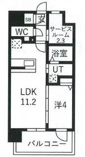 アービングNeo岸里玉出【2階】の間取り