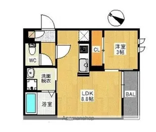 Grandtic 筑紫野中央【1階】の間取り
