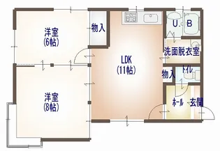 ベルエポックI【1階】の間取り
