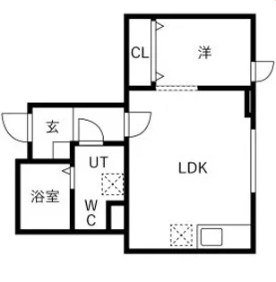 メリディアン台原7丁目壱番館【1階】の間取り