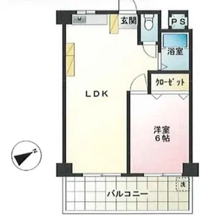 正興鶴瀬駅前マンション【5階】の間取り