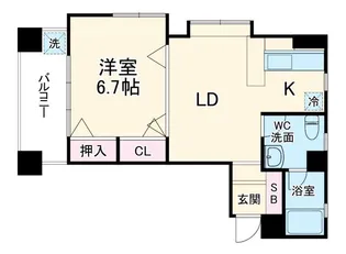 フジビューハイツ菊名弐番館【1階】の間取り
